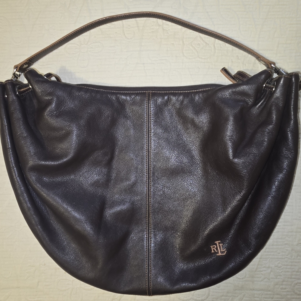 Ralph Lauren Brown Leather Purse